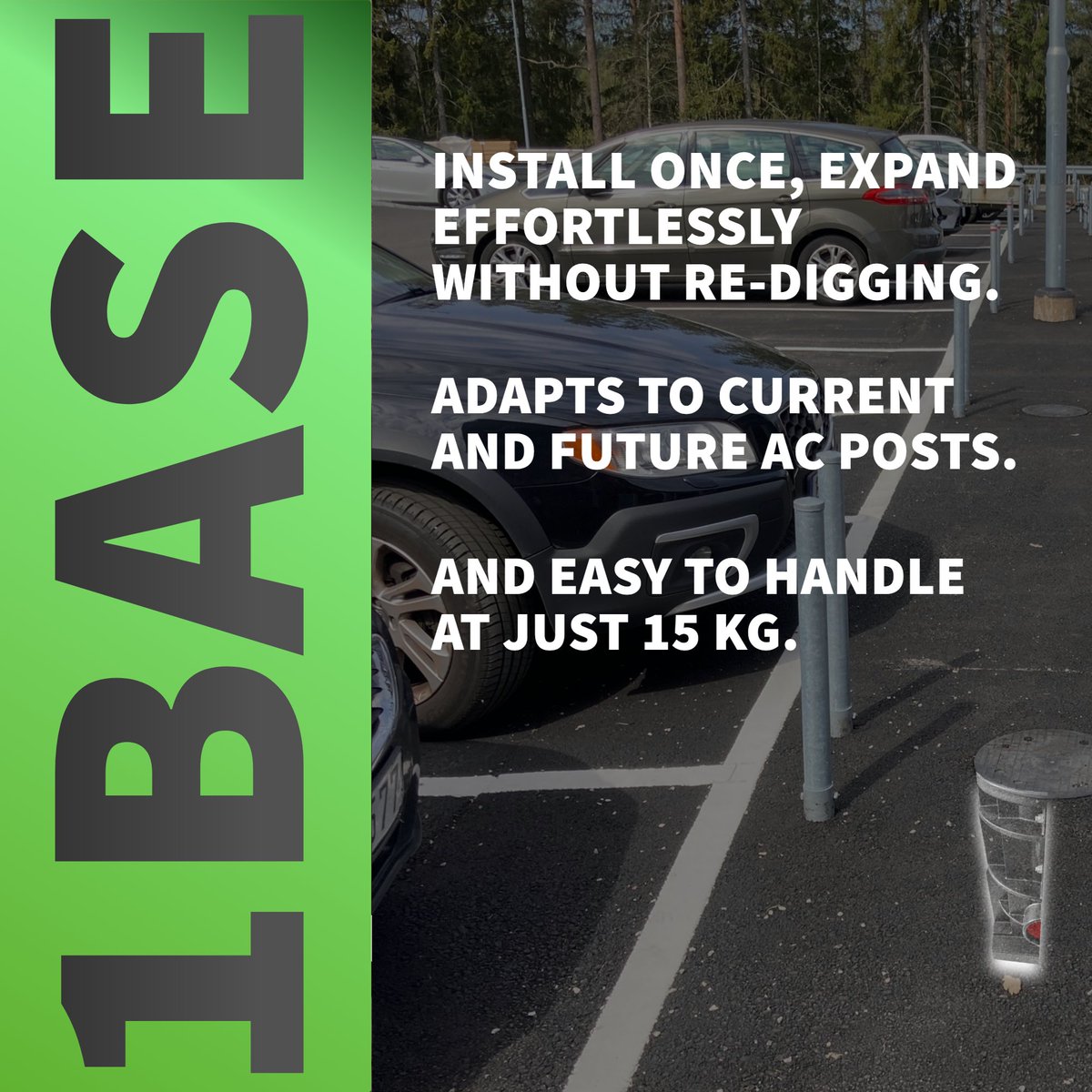 Greenpipegroup's tweet image. 𝗘𝗳𝗳𝗼𝗿𝘁𝗹𝗲𝘀𝘀 𝗮𝗻𝗱 𝗳𝘂𝘁𝘂𝗿𝗲-𝗽𝗿𝗼𝗼𝗳 𝗮𝗻𝗰𝗵𝗼𝗿𝗶𝗻𝗴 𝗳𝗼𝗿 𝗘𝗩 𝗰𝗵𝗮𝗿𝗴𝗶𝗻𝗴 𝗶𝗻𝗳𝗿𝗮𝘀𝘁𝗿𝘂𝗰𝘁𝘂𝗿𝗲

Greenpipe 1Base is a universal foundation that makes it easy, quick, and secure to anchor all types of charging posts. 

#Greenpipe #1Base