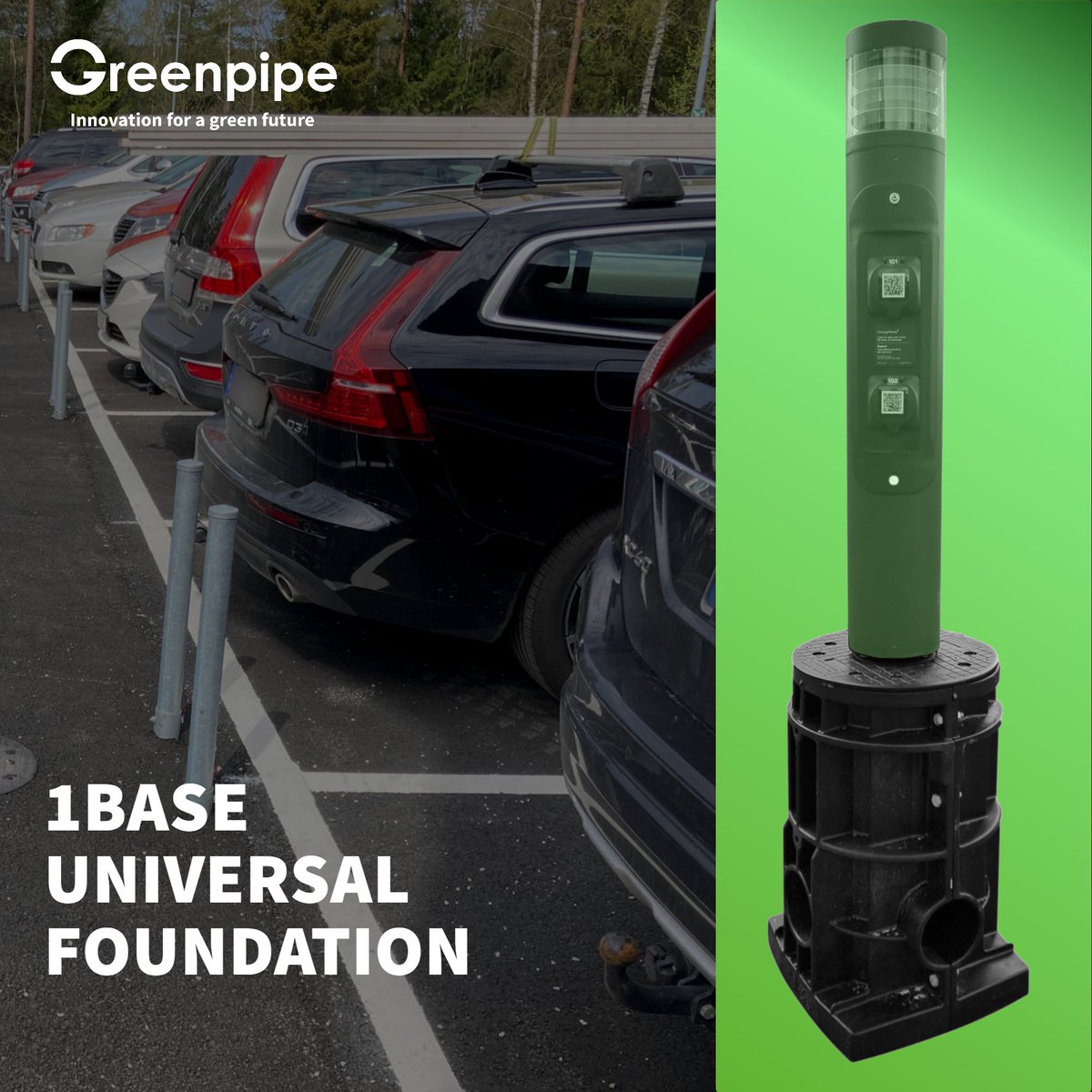 Greenpipegroup's tweet image. 𝗘𝗳𝗳𝗼𝗿𝘁𝗹𝗲𝘀𝘀 𝗮𝗻𝗱 𝗳𝘂𝘁𝘂𝗿𝗲-𝗽𝗿𝗼𝗼𝗳 𝗮𝗻𝗰𝗵𝗼𝗿𝗶𝗻𝗴 𝗳𝗼𝗿 𝗘𝗩 𝗰𝗵𝗮𝗿𝗴𝗶𝗻𝗴 𝗶𝗻𝗳𝗿𝗮𝘀𝘁𝗿𝘂𝗰𝘁𝘂𝗿𝗲

Greenpipe 1Base is a universal foundation that makes it easy, quick, and secure to anchor all types of charging posts. 

#Greenpipe #1Base