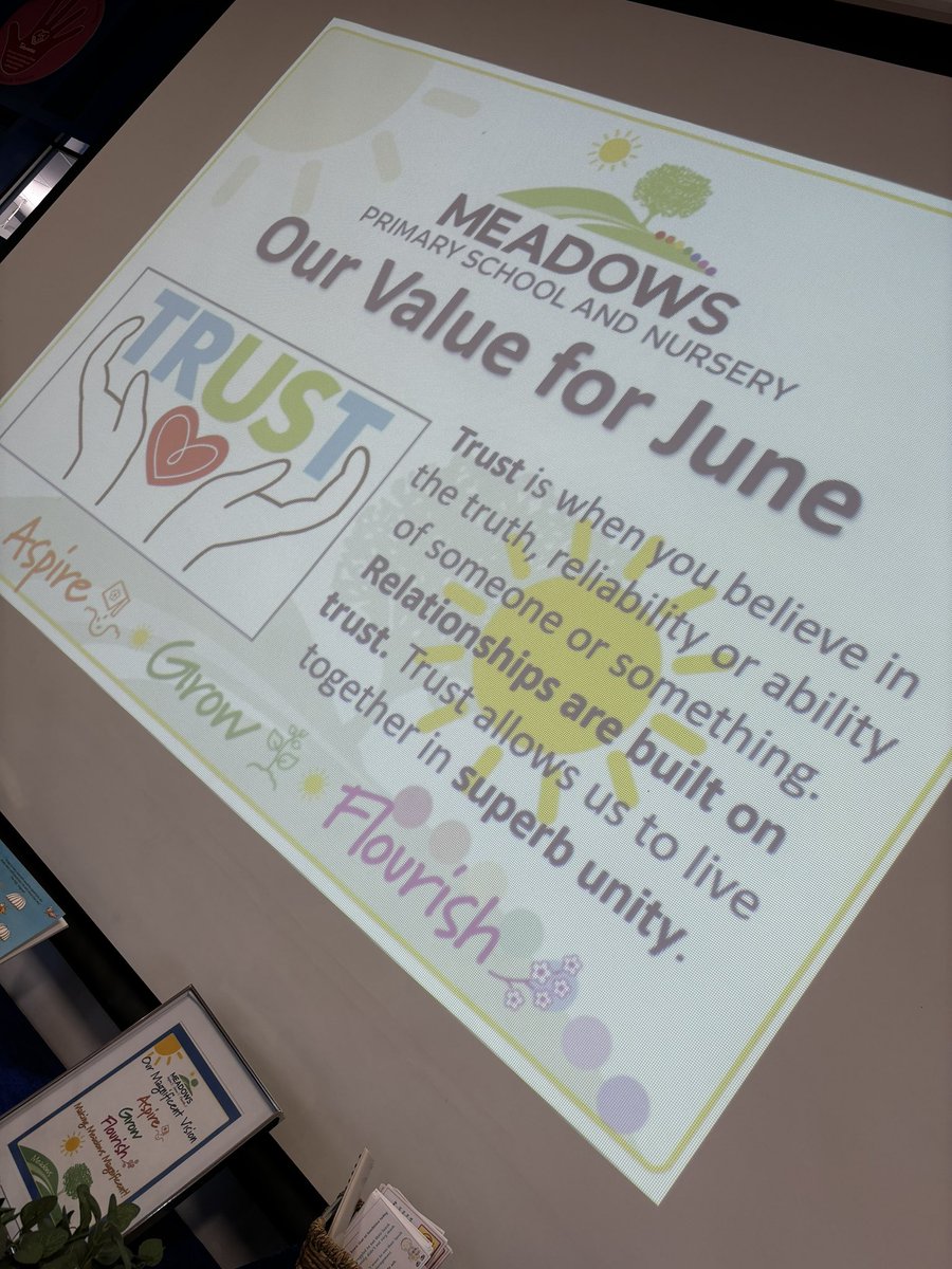 meadows_primary's tweet photo. Our Value for June is Trust.
#OutstandingValues💙 https://t.co/7DqkhpBJJ0