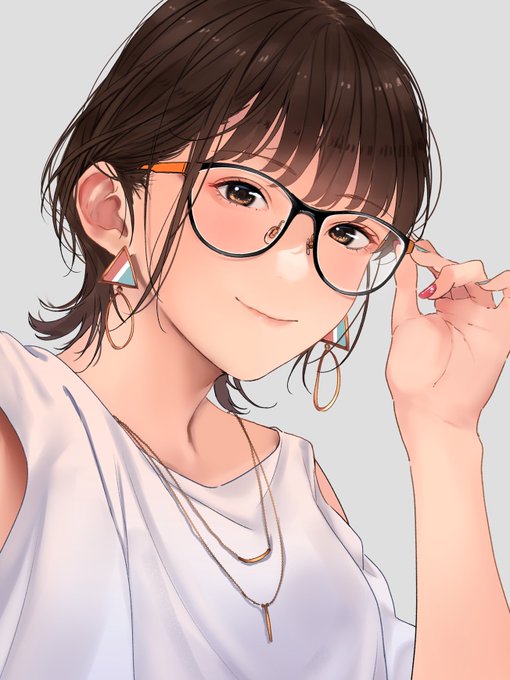 「brown hair necklace」 illustration images(Latest)
