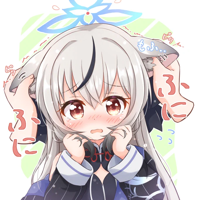 ココナちゃんのお耳ふにふに～#ブルアカ 