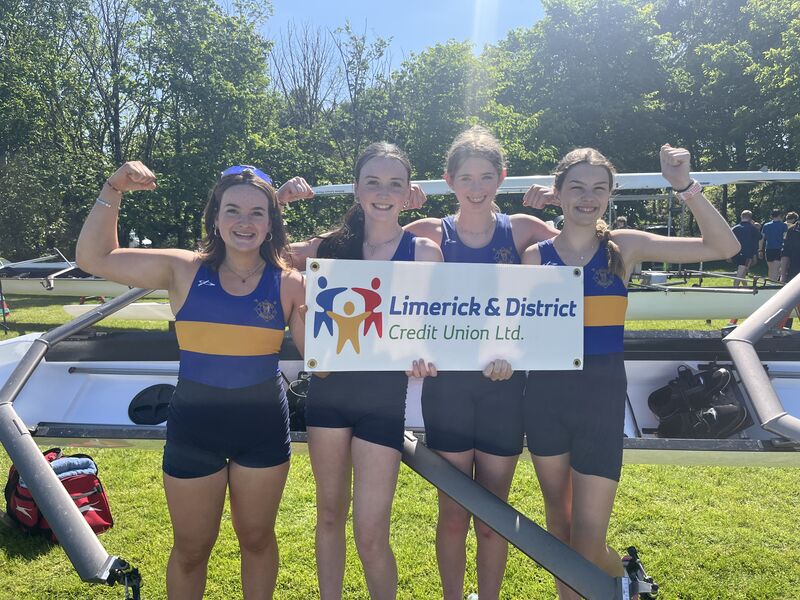 mylimerickcu's tweet photo. Congratulations to the @Smrc_rowing   Women WJ14 4X+ Quad who won at Galway Regatta! 🚣‍♂️

Limerick &amp; District Credit Union were delighted to support! https://t.co/khqLw8k2Mq