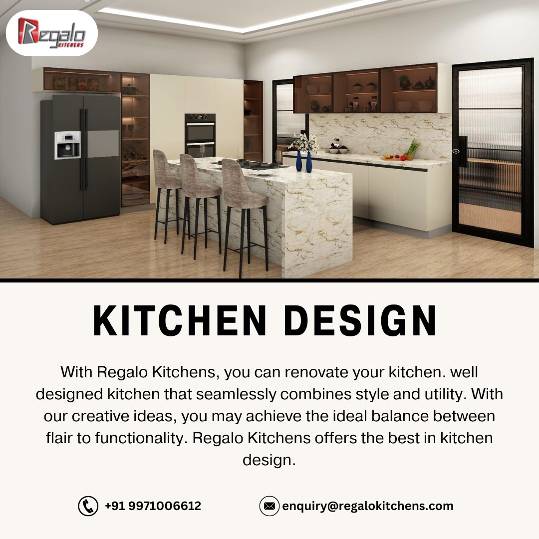 AnkitItn6922's tweet image. Kitchen Design | Regalo Kitchens
Redesign your kitchen with Regalo Kitchens, the best option for kitchen design quality. Our skilled crew specializes in designing cutomozed kitchens.
Visit us: regalokitchens.com/kitchen-design…
#regalokitchens #kitchendesign #modularkitchen