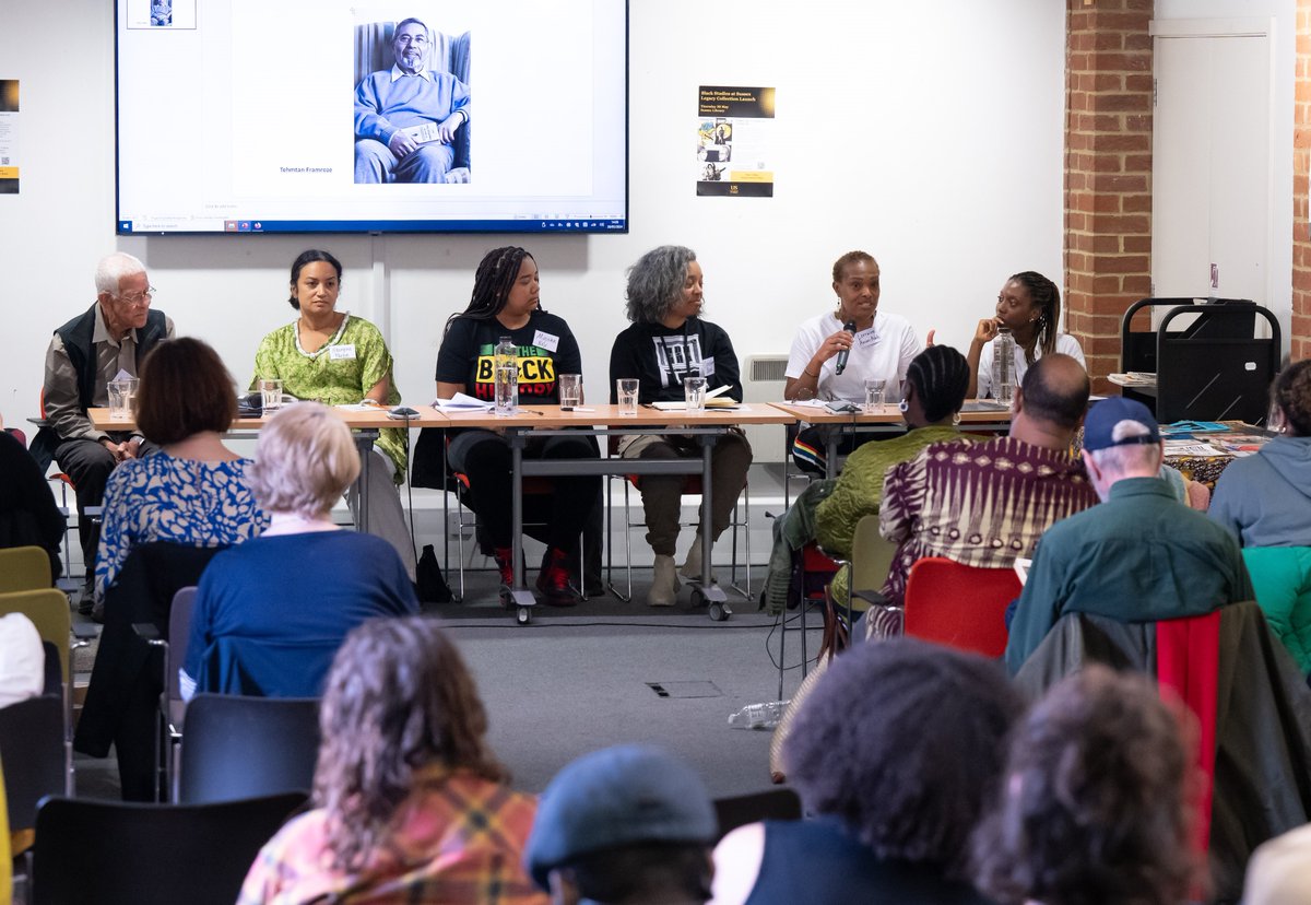 We were delighted to launch our unique Black Studies library collection last week, curated by Junior Research Associate, Myisha Box, welcoming Black community history, education, and literary voices from across the UK to the library! #BlackStudies #BlackHeritage #BlackHistory