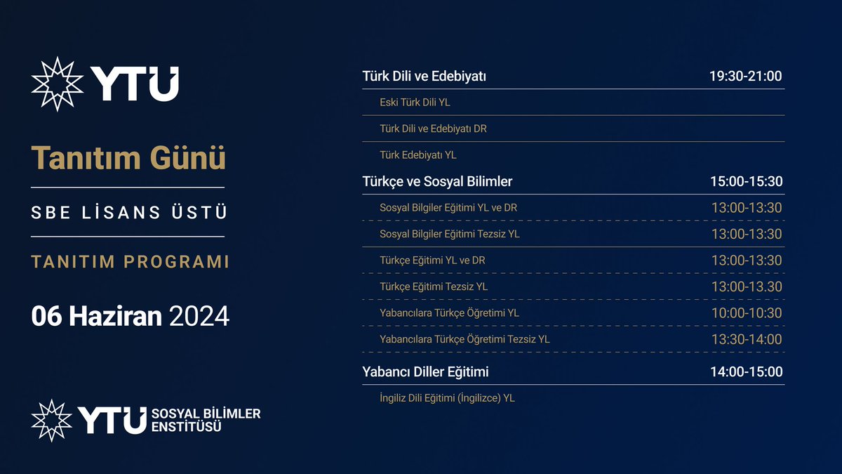 YTÜ Sosyal Bilimler Enstitüsü tweet media