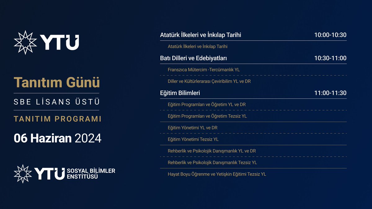 YTÜ Sosyal Bilimler Enstitüsü tweet media