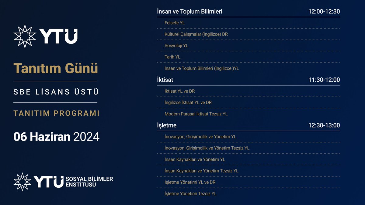 YTÜ Sosyal Bilimler Enstitüsü tweet media