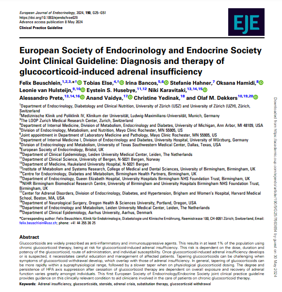 Sociedad SEEN (@sociedadseen) on Twitter photo 🆕 “Diagnóstico y tratamiento de la insuficiencia adrenal inducida por glucocorticoides“ 👉 Guía de #Práctica #Clínica
👁🗨 El 1% de la población recibe tratamiento crónico con #glucocorticoides
1ª Guía de <a href="/ESEndocrinology/">European Society of Endocrinology (ESE)</a> y <a href="/TheEndoSociety/">Endocrine Society</a>
🔗 swki.me/LyB9fjlM 🆕 “Diagnóstico y tratamiento de la insuficiencia adrenal inducida por glucocorticoides“ 👉 Guía de #Práctica #Clínica
👁🗨 El 1% de la población recibe tratamiento crónico con #glucocorticoides
1ª Guía de <a href="/ESEndocrinology/">European Society of Endocrinology (ESE)</a> y <a href="/TheEndoSociety/">Endocrine Society</a>
🔗 swki.me/LyB9fjlM
