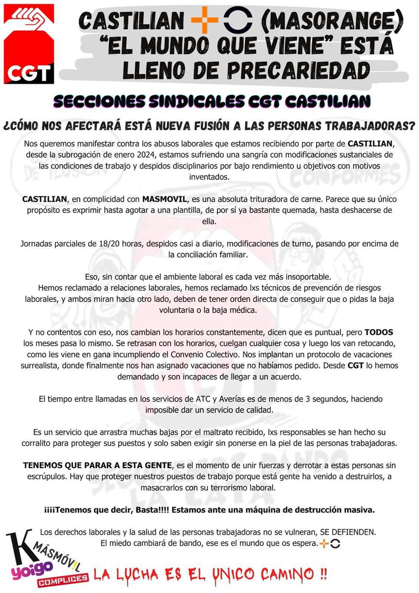 CGT Konecta BPO-CASTILIAN Sevilla tweet media