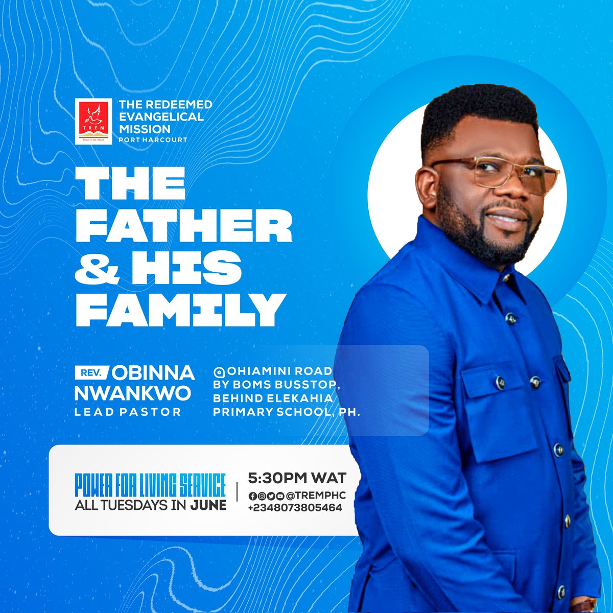tremphc's tweet image. As we embark on this very beautiful and unique teaching on The Father and His Family, get ready to be empowered with insights, inspiration and wisdom to live out your sonship on earth.

Join us today @5:30pm WAT Onsite and Online.

#powerforliving #TREMPHC #thisishome #grace