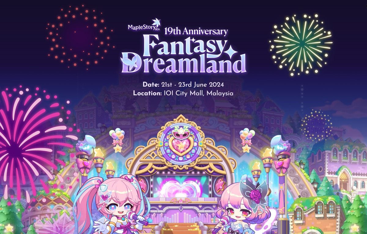 x3TheAran59's tweet photo. EVeRyBoDy, see you at IOI City Mall, Malaysia on 23 June, Sunday for MapleStorySEA 19th Anniversary! RSVP now: https://t.co/SpeHrcuwj2

👉 NOTE: You don't need to RSVP also can attend, RSVP is just to get the goodies pack.

#MapleSEA19 https://t.co/BhflLSzqjP