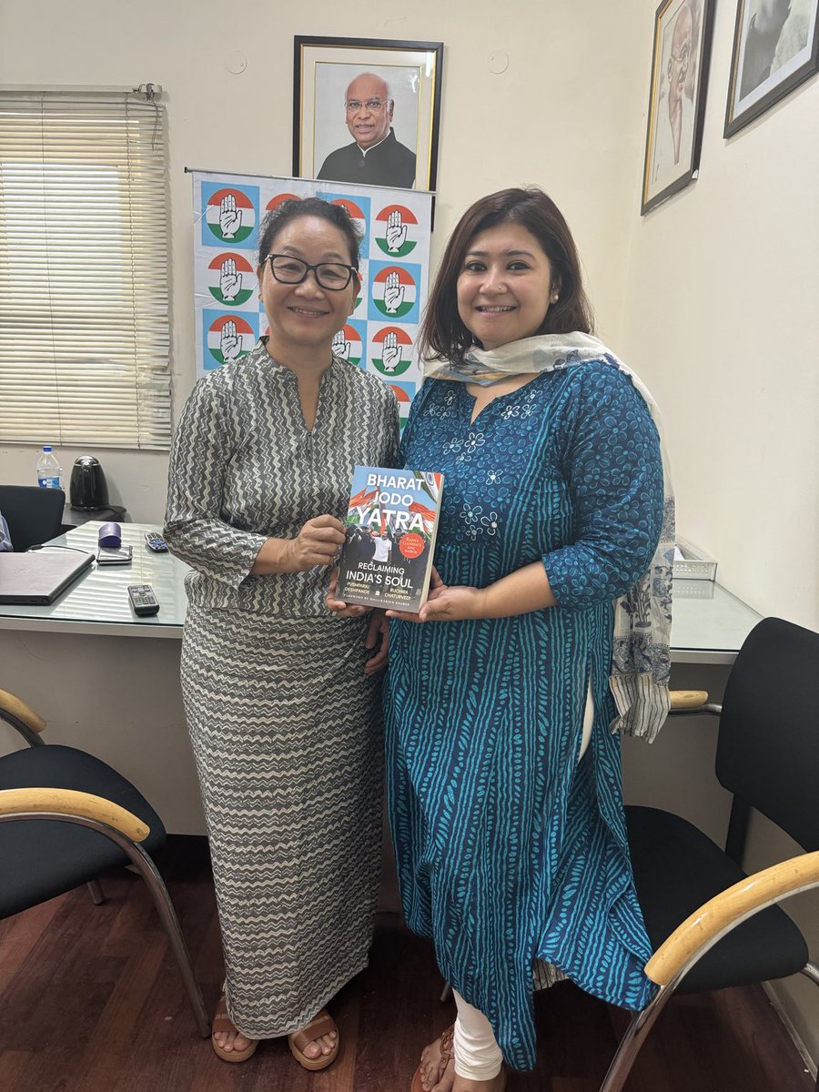 KimHaokipINC's tweet photo. Finally received my copy of the Bharat Jodo Yatra book. I am happy I could contribute an essay in this as the Yatra was a transformative moment in India’s history and is very close to my heart. 

⁦@RuchiraC⁩ ⁦ https://t.co/rfFwMq1WSM