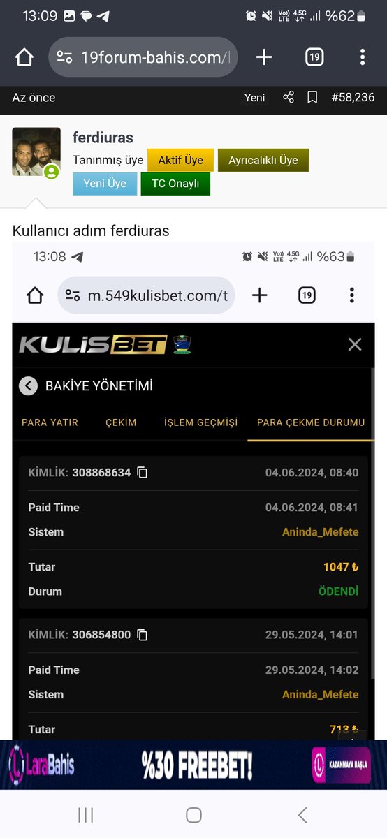 Kullanıcı adım ferdiuras