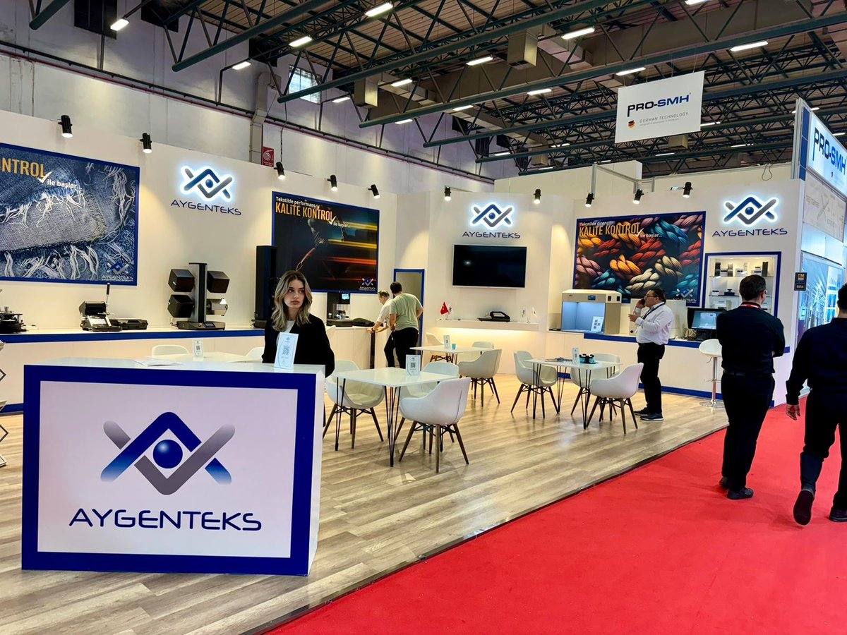 ITM Day 1!👏 

The @aygenteksltd  stand looks amazing👀 

The VeriVide UltraView, DigiEye and OmniStretch are all on show and Russell is on hand to give demonstrations and give you a more detailed walk through!

Stop by in Hall 8 stand 805A😄 
 
#ITM #VeriVide #textiles #Turkey
