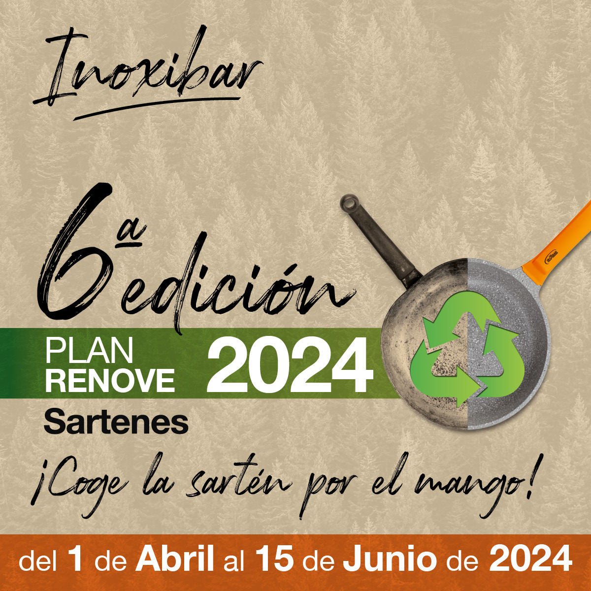 Inoxibar1's tweet photo. Recuerda que seguimos de ¡PLAN RENOVE!

¡Vamos a por las 50.000 sartenes recicladas! ♻️🍳

¡Consulta tus PUNTOS RENOVE en el link: https://t.co/ca4mUHJgYK y recicla tu vieja sartén!

#inoxibar #planrenoveinoxibar https://t.co/855mJPHXAd