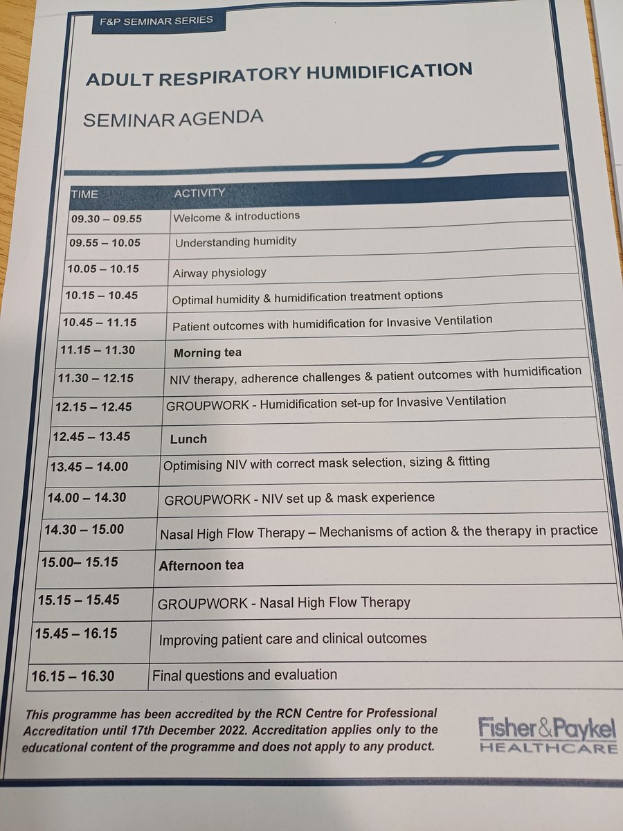 Excellent days learning <a href="/BHNFTRespCare/">Respiratory Care Unit @ Barnsley</a> <a href="/DawnWal72778353/">Dawn Walton</a> . Stuff we can share and develop .
