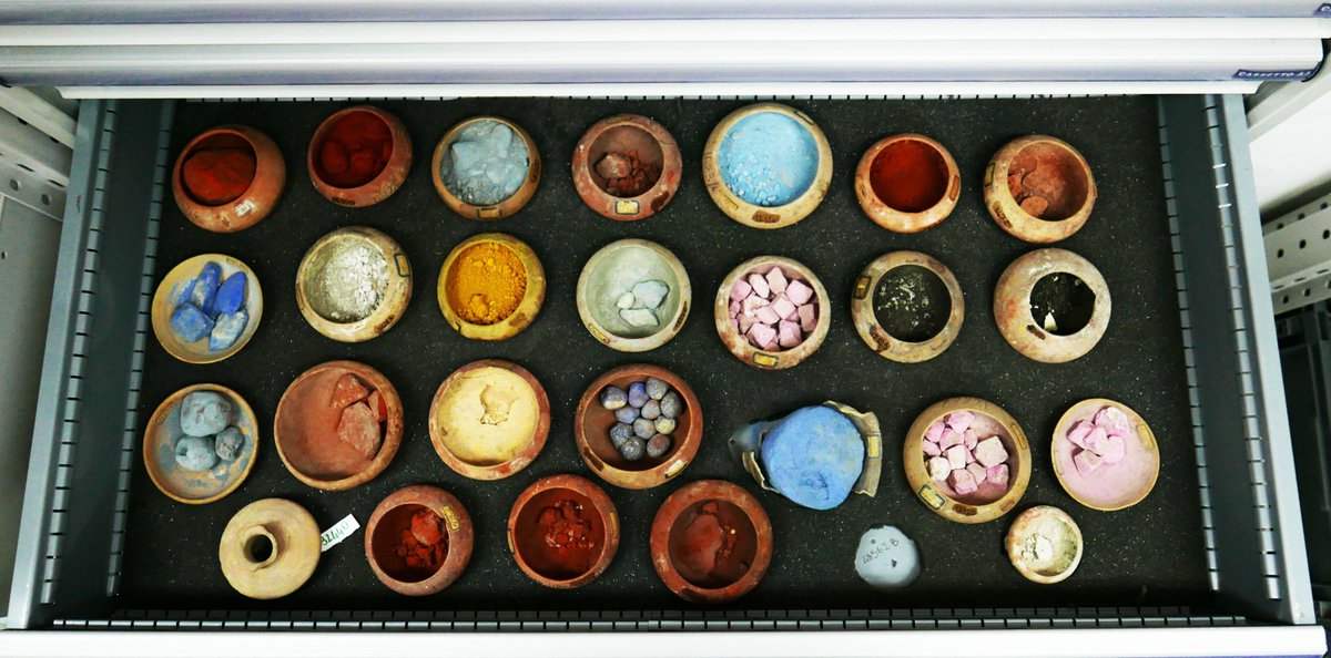 This has to be one of the most remarkable sights from antiquity - clay pots with pigment preserved in the eruption of Vesuvius at Pompeii - revealing Roman lives interrupted...