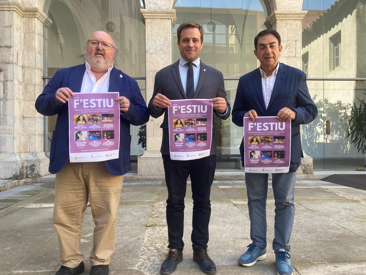 DiputacioGirona's tweet photo. 🎶Presentem, a la seu de la #DdGi, la 4⃣a edició del F'Estiu, el festival de música de proximitat de #CalongeiSantAntoni‼️

🗓️Del 5 al 17 d'agost
🎷🎤Sis concerts per a tots els públics
📍Castell de #Calonge

🎙️Hi intervé el vicepresident i diputat de #CulturaDdGi, @jordi_camps 

➕info i 🎟️entrades👉https://t.co/pDb8MHlF4n