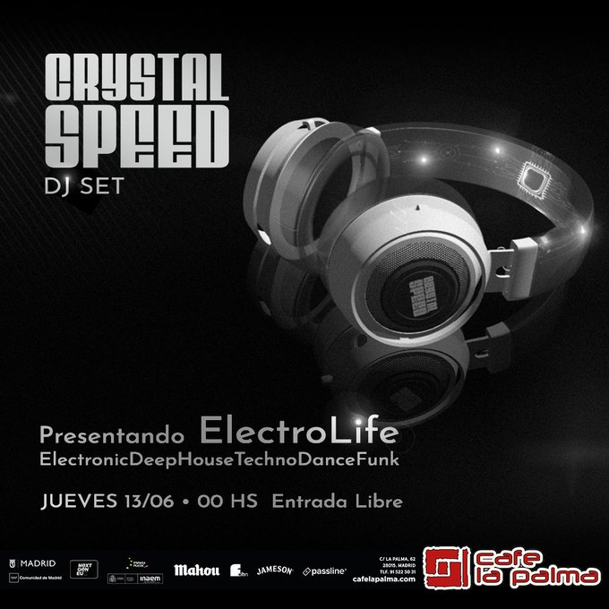 lmesteves's tweet photo. El jueves 13 de junio a las 23.50 hs, Crystal Speed estará presentándose en Café La Palma, Madrid.
Por eso sale hilo con datita de este músico y productor argentino.
#CRYSTALSPEED #ELECTRONIC #DEEPHOUSE
#CLUBING #DANCEFUNK
👇 https://t.co/SgoAgS84JS
