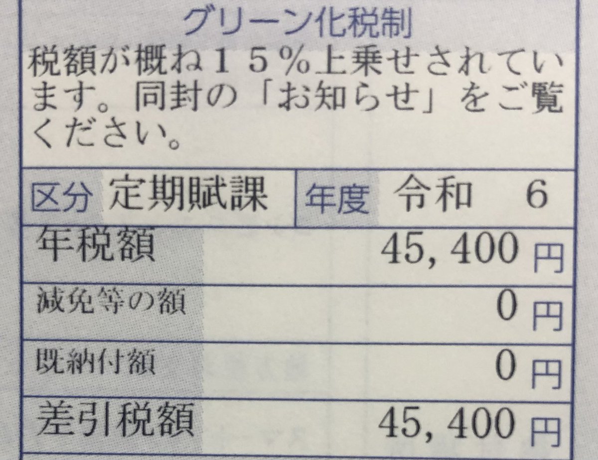 大事に乗れば、15%の重課税…
重くもなってないのに、重量税も高くなるんだっけか？🤔

だからと言って、乗りたいと思う車もない…
歳だなぁ…（笑）

#自動車税 #重量税 #重課 #JAF