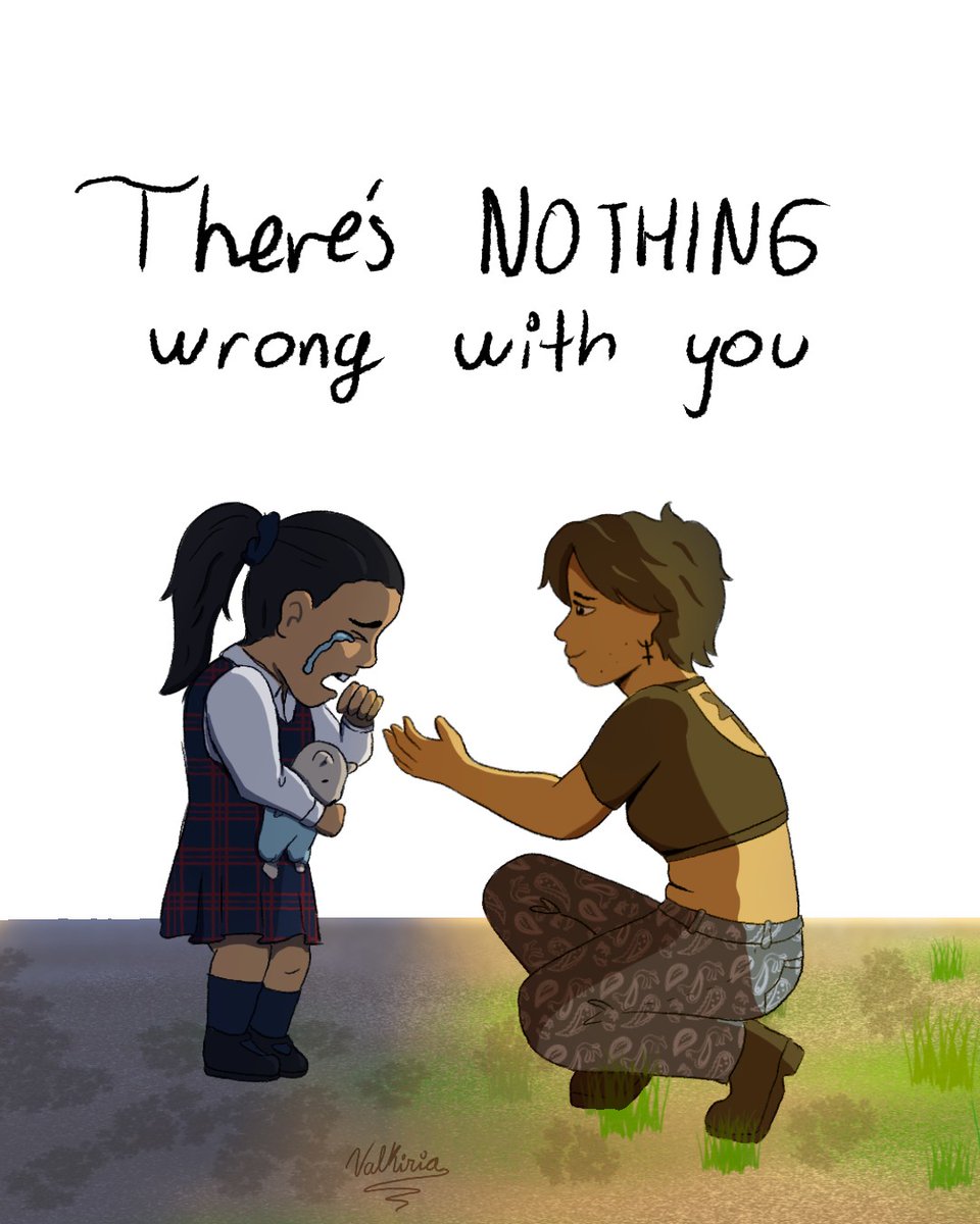 I know what you think, little me,
I know what you've been told and what you believe.
Hug your teddy, cry your heart out,
there's nothing wrong with you and you're gonna figure it out
#pridemonth #InnerChild #Healing