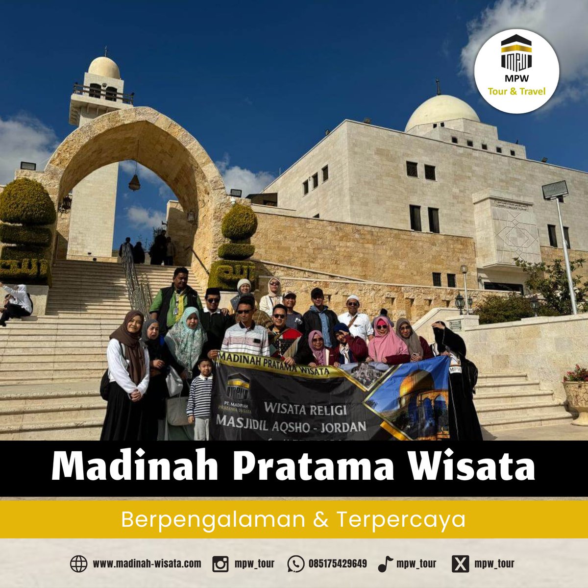 Yukk berkenalan dengan Madinah Pratama Wisata di madinah-wisata.com dan jangan lupa download aplikasi Madinah Pratama Wisata di playstore kalian, tinggal ketik "MPW Travel" by PT Akselera Transformasi Digital! ✨

 INFO UMROH &amp; Wisata 

 ADMIN 0851-7542-9649