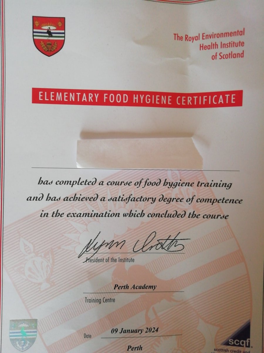 MackayArts's tweet photo. @perthacademy I think its brilliant that by the end of their second year pupils have an elementary food hygiene certificate and food/health certificate. Brilliant for future part time after school jobs #jobready https://t.co/g2tvm1O1Uu