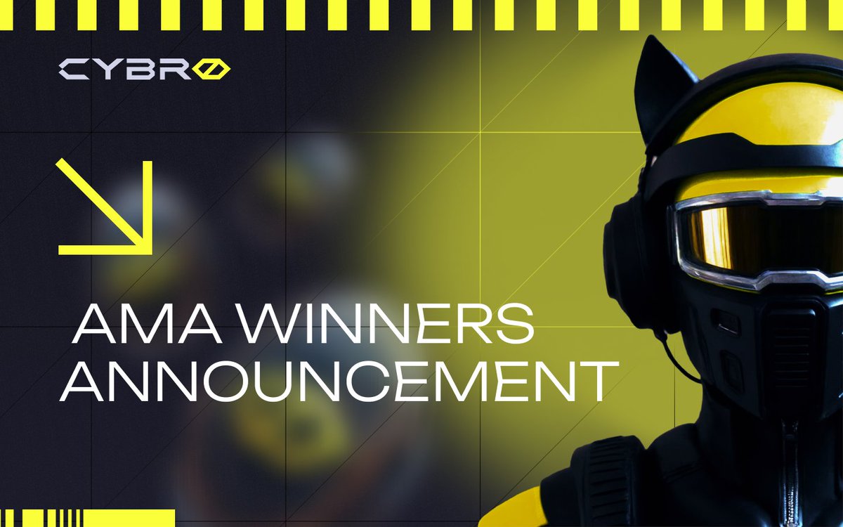 Cybro_io's tweet image. Frens, ready for AMA winners announcement? 👀🥁

Meet out TOP-3 winners of 3,000 $CYBRO each 💰

@altsmaxxi (Twitter)
@thisshitisus (Twitter)
Shs (Discord)

Well done guys! 👏