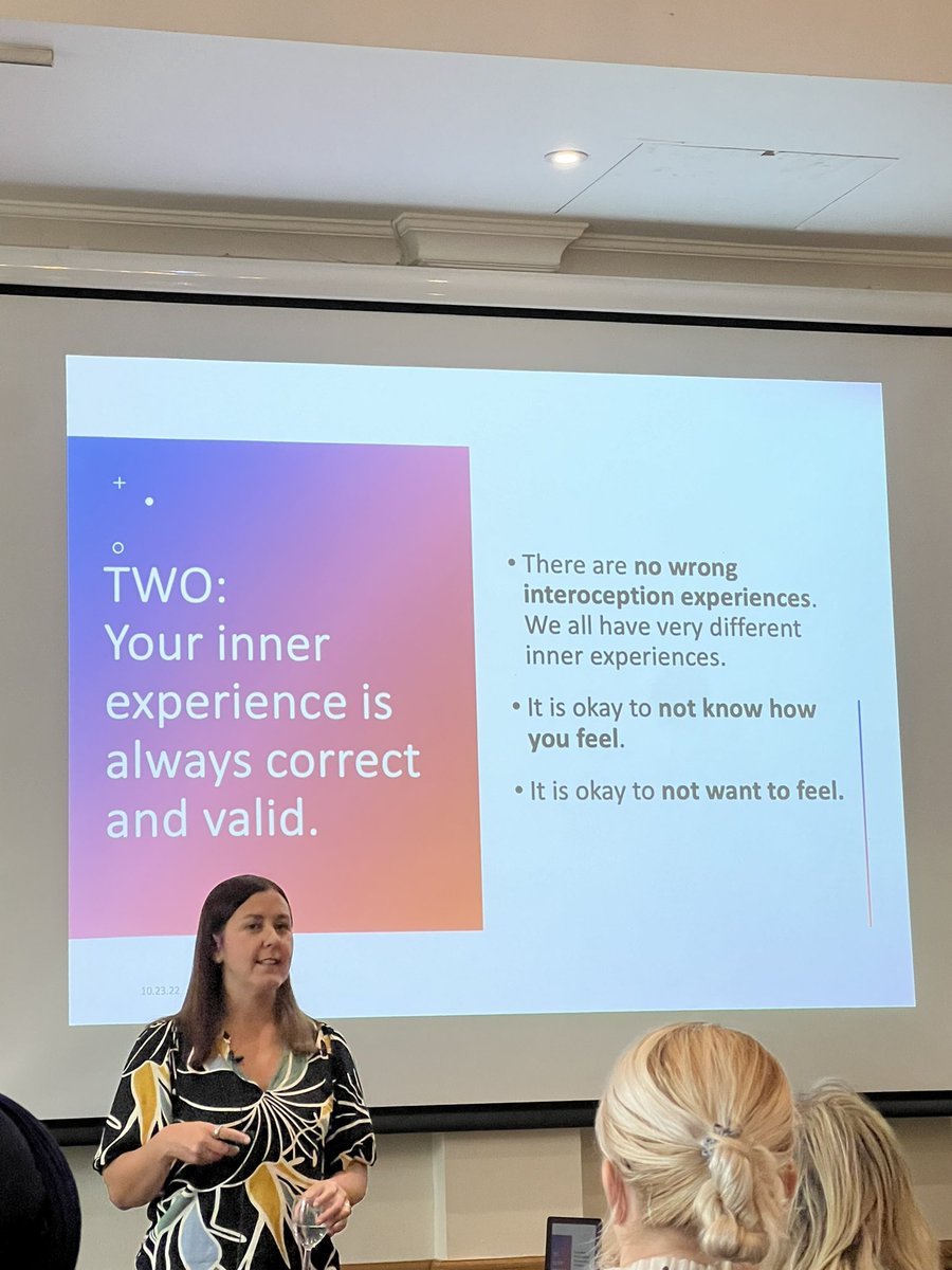 jeg16ju's tweet photo. Many thanks @YJServices and @mymindfeed for supporting me to attend #interoceptionUK organised by #ThriveOT. First session in and my mind is already whirring and my body fizzing with excitement ๐คฃ https://t.co/l6bqMY5ZL9