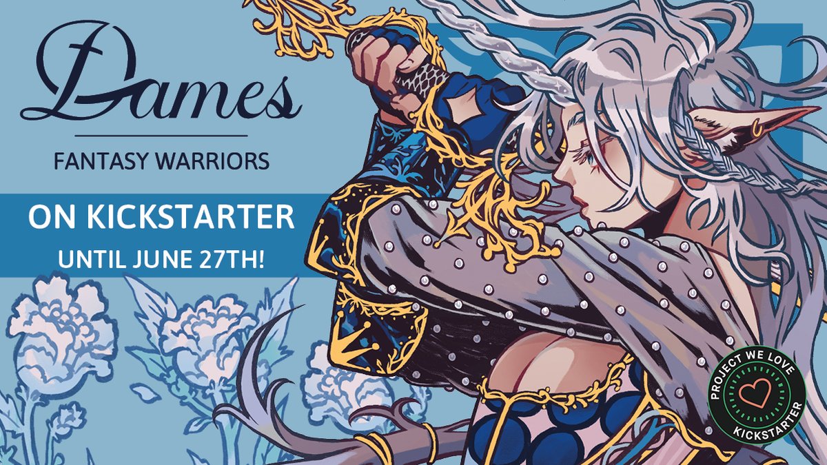 OUR KS IS LIVE!

Dames, Fantasy Warriors is an artbook featuring 65 international artists around one theme: fantasy lady knights!

You have until June 27th included to participate! Don’t miss the chance to grab a copy and all of the exclusive merch made by our talented artists 👀
