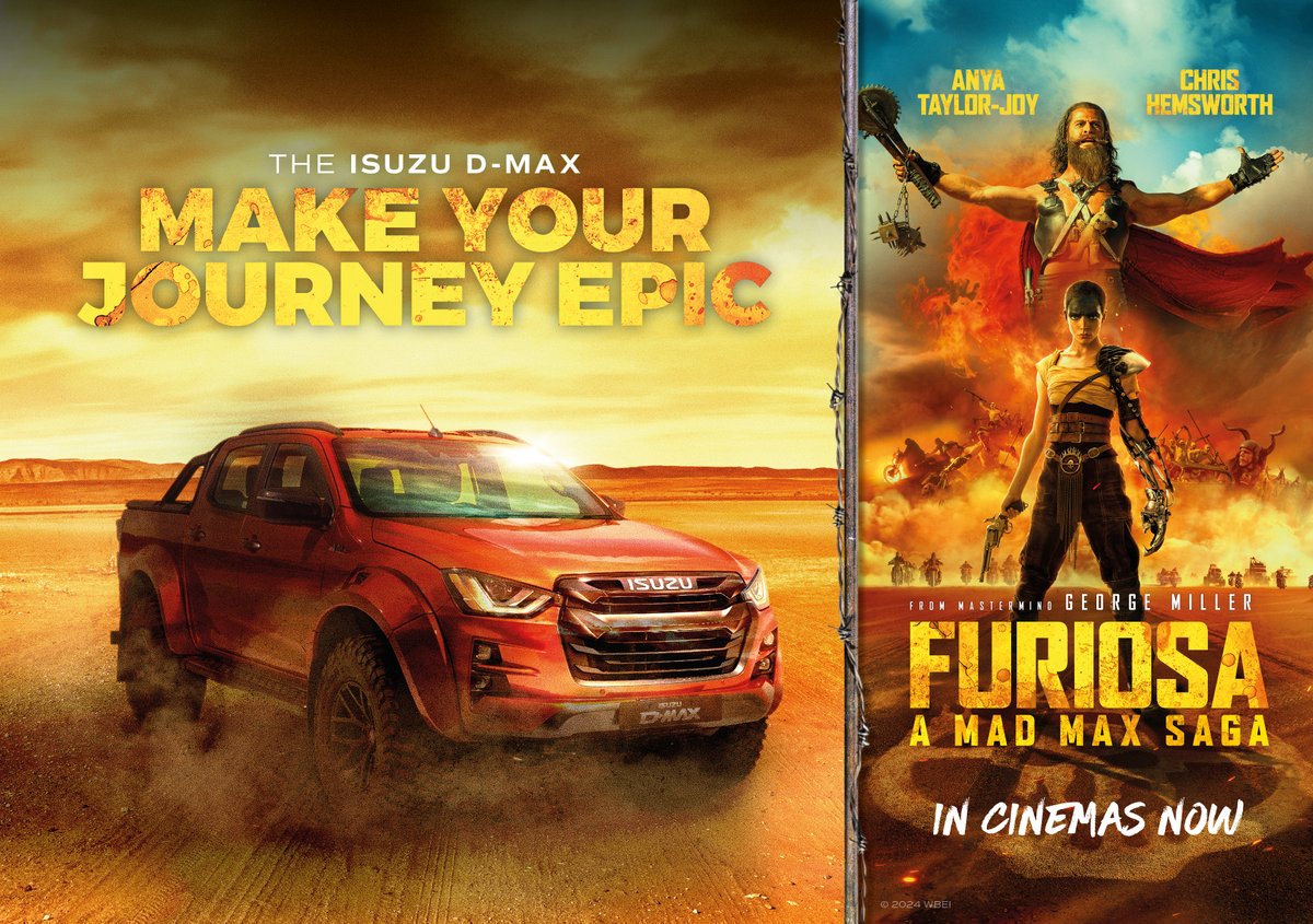IsuzuUKPR's tweet photo. Press release: Conquering the sands: Isuzu's Guide to Sand Driving ποΈ
https://t.co/MPW8Wr6A9Y
#Isuzu #DMax #DrivenToDo #SandDriving #Guide #OffRoad #OffRoading #DrivingOnSand #MadMax #Furiosa #MadMaxFuriosa https://t.co/MrSY5MUZzc