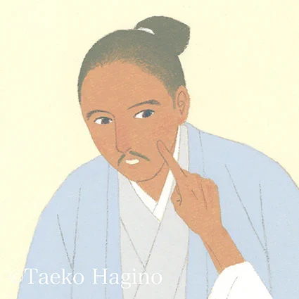 北國新聞、富山新聞連載小説 安部龍太郎さん作「銀嶺のかなた」第501~504回挿絵です。とうとう利家が亡くなりました。これから展開するむずかしい局面を利長はどう乗り越えていくのか?はたして家康はたぬきおやじなのか?イケオジなのか? 