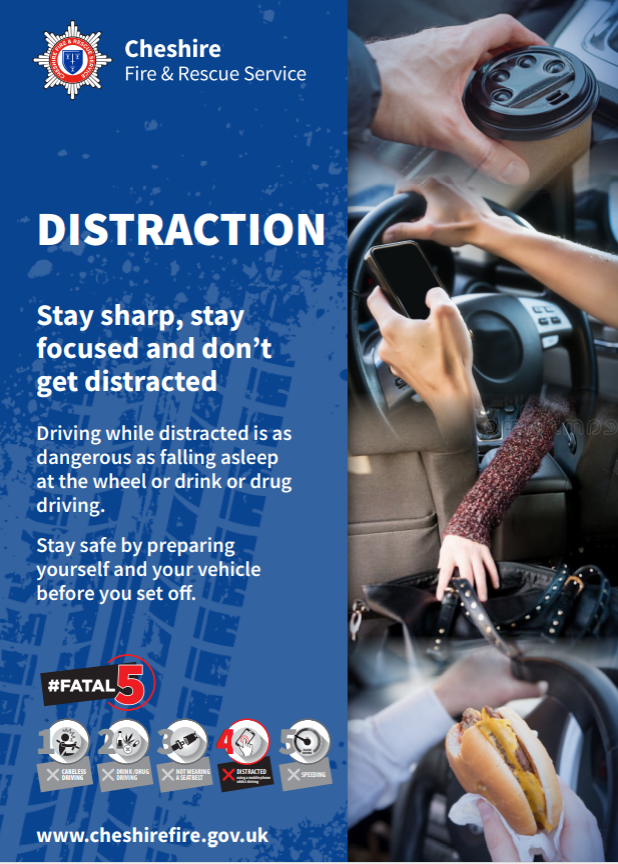 Driving while distracted is as dangerous as falling asleep at the wheel or drink driving. You can get 6 penalty points and a £200 fine if you hold and use a phone, sat nav, or  tablet while driving. If you've passed your test in the last two years, you will lose your licence.