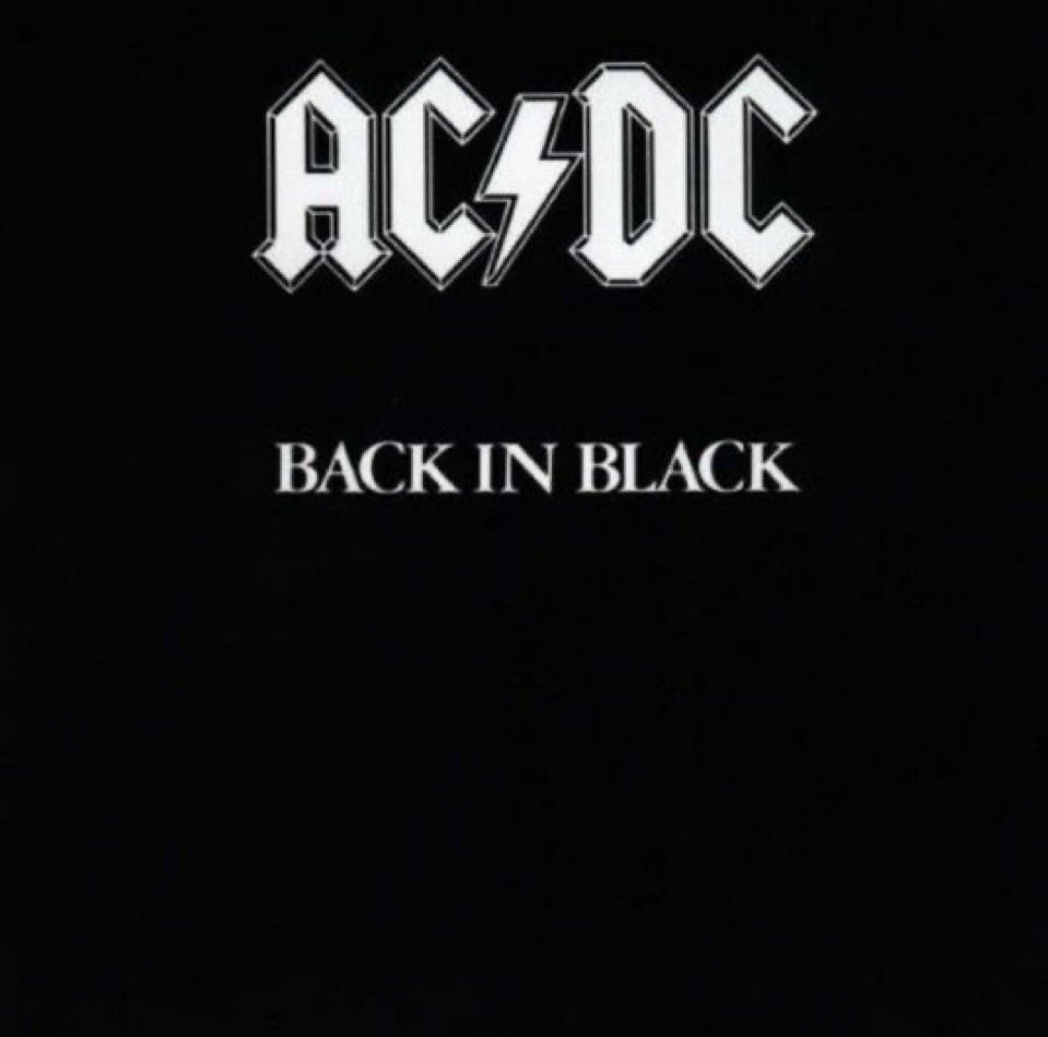 Is Back in Black by AC/DC a 10/10 album? 👇🏻 #ACDC