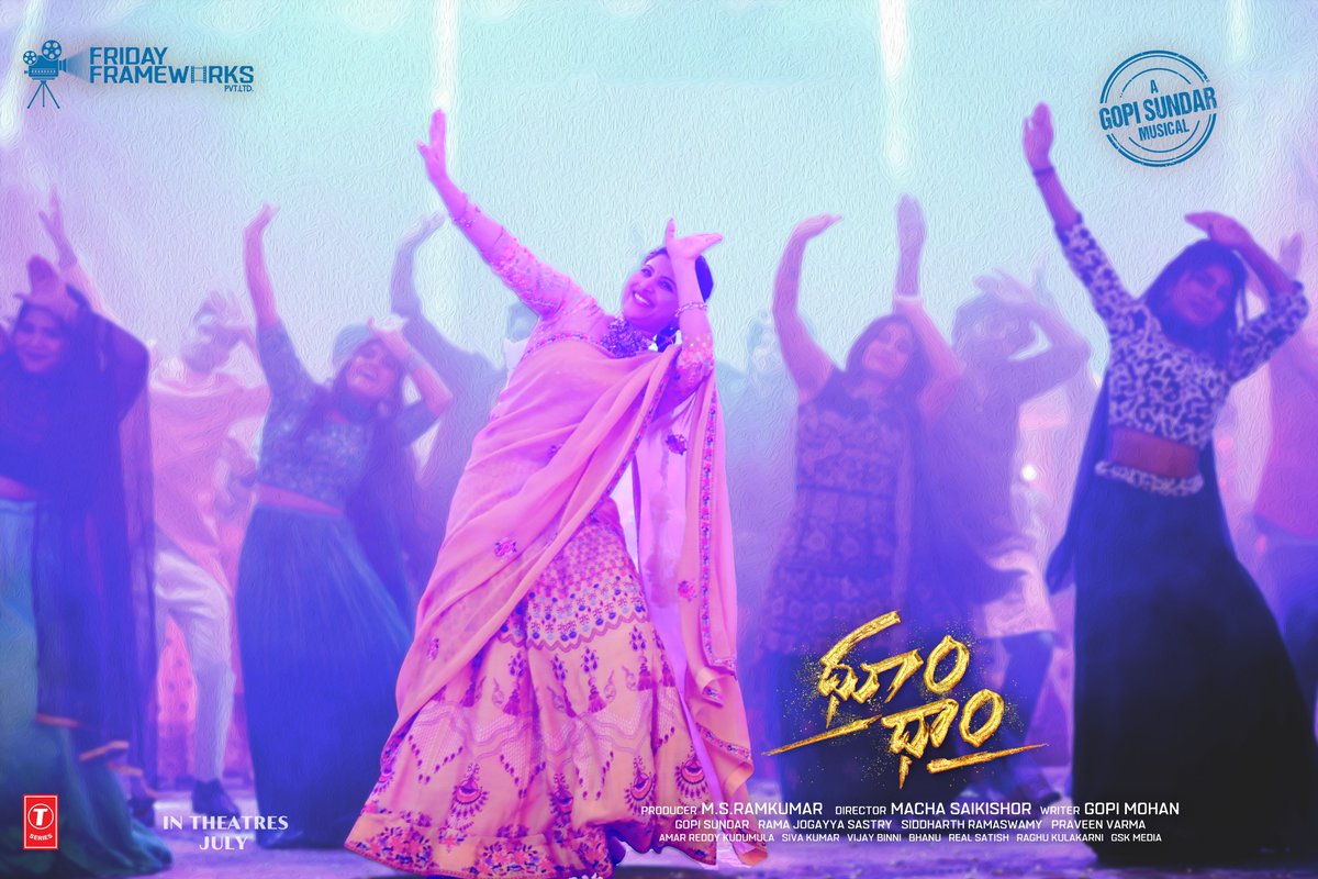 FridayPvt's tweet photo. DHOOM DHAAM
MOVIE 1st single loading.... stay tuned
🎧🎹🎼🎺...😍
@chetanmaddineni @ihebahp @pgopimohan @saikishoremacha @bhanu_choreographer #RamkumarMaddineni @ramaswamysiddarth @amareddy_kudumula @fridaypvt @realsatish7 @praveenvarma400 @raghu_kulakarni @gskmedia_pr https://t.co/fxGxWIYogJ