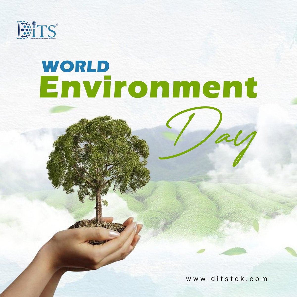 DitsTek's tweet photo. Happy World Environment Day!

Let's celebrate #WorldEnvironmentDay by taking steps to safeguard our planet and secure our future. Together, we can build a greener, healthier, and more sustainable future for all. 🌎🌱
 #WorldEnvironmentDay2024 #GreenLiving #Ditstek #SaveTheEarth https://t.co/4sUTSkH13c