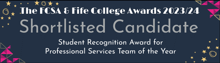 A shameless plug but we would like to say a big thanks to all the students who voted for us in this years FCSA &amp; Fife College Awards 2023/24. Thank you for your nominations. It has been a pleasure for the employability team to work and support you.
<a href="/fifecollege/">Fife College</a> <a href="/FCSAstudents/">FCSA</a>