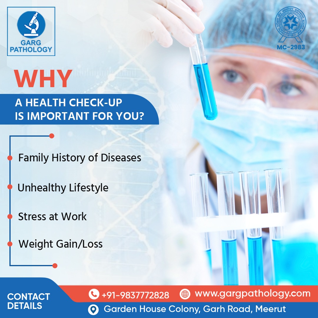 gargpathology's tweet photo. Regular health check-ups are important, especially if you have family diseases, live an unhealthy life, feel work stress, or have weight changes. They help find and stop problems early, keeping you healthy. Take care of yourself today! https://t.co/ih2a9rZkqo