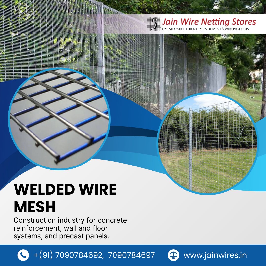 jainwirenetting's tweet image. WELDED WIRE MESH
.
Visit Us- jainwires.in
Call Us- +91 7090784692, +91 7090784697
Mail Us- jwnsblr@gmail.com
.
#crimpedwiremesh #wovenwire #hexagonalwirenetting #wireconveyorbelt #expandedmetals #perforatedsheets #weldedmesh #galvanizediron #galvanizedironwire