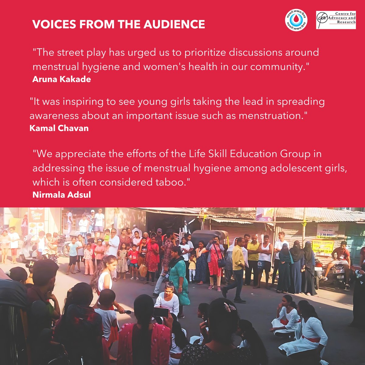 CFARngo's tweet photo. MH Day seeks to raise awareness and challenge cultural taboos associated with menstrual health and hygiene. It aims to break the taboo surrounding MHH. Additionally, it calls upon leaders to prioritize and take action on menstrual health and hygiene at the global, national, and local levels in a coordinated manner. On this MH Day 2024, let us pledge and reaffirm our commitment to come  together for creating a #periodfriendlyworldforall

@BakhadeAnand @ShankarG_tweets @KajalB21843
@PMCPune @pcmcindiagovin @divcommpune @collectorpune1 @MahaHealthIEC @DhoPune @KetakiGhadge @UNICEFIndia @Yardi