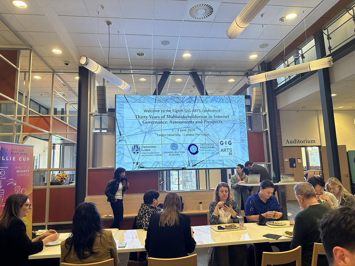 We're broadening our discussions on multistakeholderism over lunch! "Reflections on Multistakeholder Experiences in Other Policy Fields" with Josh Brem-Wilson from Coventry University (on food) and Mao Suzuki from the National University of Singapore (on health) #GIGARTS2024