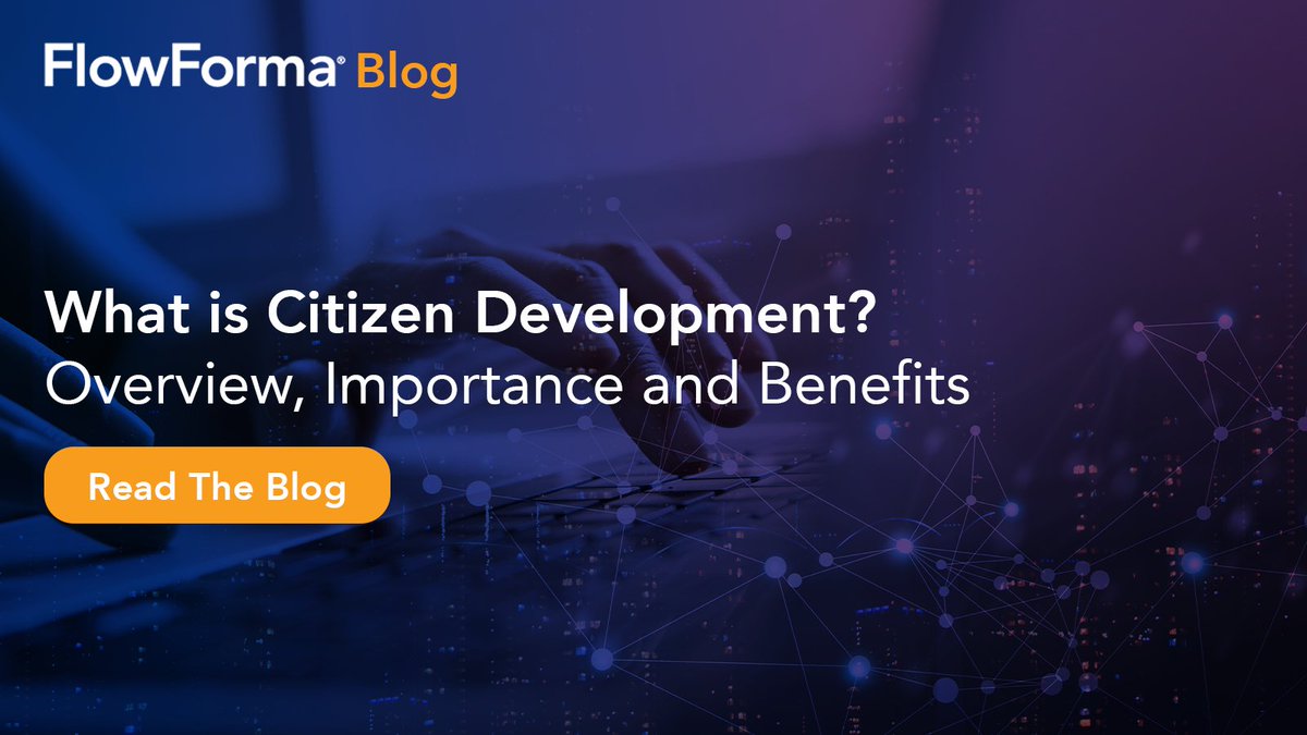 FlowForma's tweet image. 💡 Citizen development will power the future of organizations in the digital age. Get the essential guide in our latest blog and kickstart your own journey.
Read the blog: hubs.li/Q02zqVfp0
#CitizenDevelopment #NoCode #ProcessAutomation #Digitalization #FlowForma
