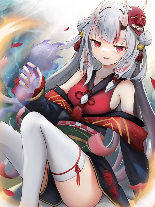 #最近フォローした人は知らない過去絵を晒す百鬼あやめちゃん! 