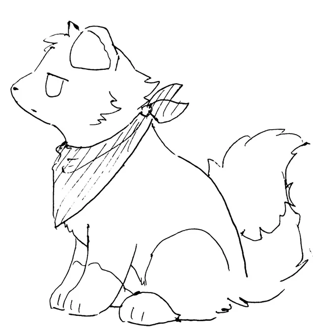 間くらいの犬 