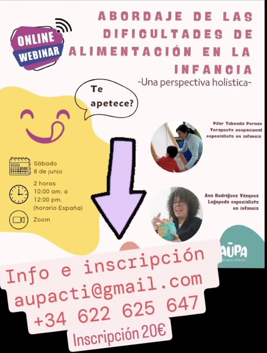 Vanegovi's tweet photo. En el desarrollo de la alimentación en la infancia intervienen factores esenciales de analizar cuando los 👧🏻👦🏼 no comen.
⬇️abriremos muchos 🍈 generando necesidad de ✊🏻🚪 de compis psicos, logos, TOs, nutris para abordar de manera + efectiva retos de participación en este proceso https://t.co/lRdiR7ELbW