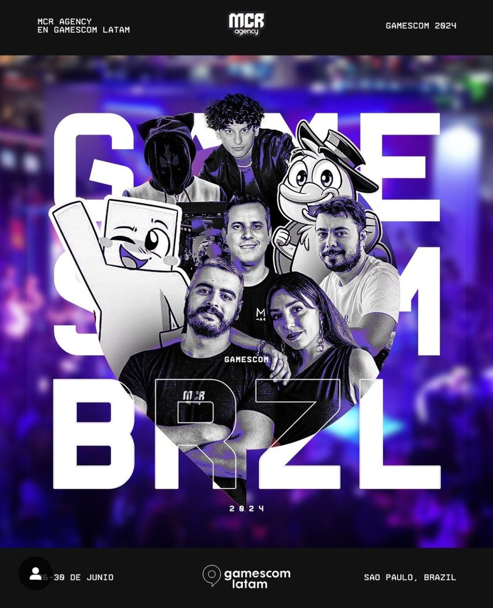 La GAMESCOM LATAM Sao Paulo 2024 del 26 al 30 de junio, se perfila como uno de los eventos más importantes en el calendario de la industria de los videojuegos en América Latina, y uno de los nombres que está generando gran expectación es el de MCR-Agency. ✨