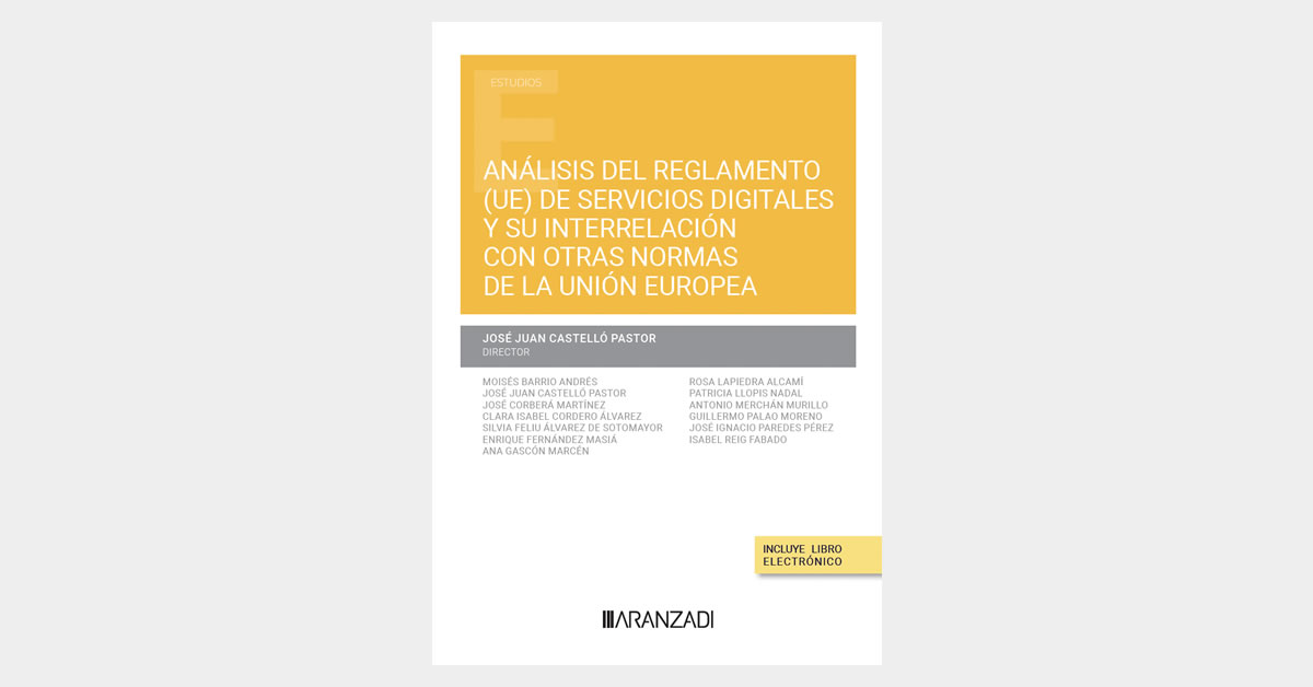 aepdiri's tweet photo. Castelló Pastor, J.J. (dir.), "Análisis del Reglamento (UE) de servicios digitales y su interrelación con otras normas de la Unión Europea"

📖 https://t.co/JrrhUkTqOZ

#Aepdiri #DIPr #UE #RSD #DSA #TECH #EU https://t.co/xaNCKjp2Vk