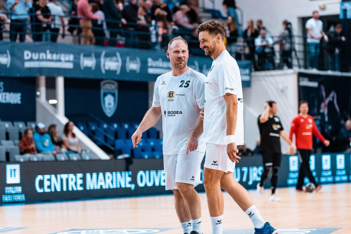 Bravo et merci au club <a href="/USDKDunkerque/">Dunkerque Handball</a> 💪🏻🤾‍♂️ d’avoir permis de rechausser les baskets et de retrouver les copains le temps d’un match 😀