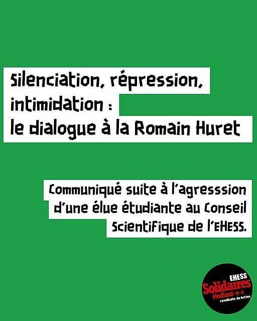 Solidaires etudiant.e.s EHESS tweet media