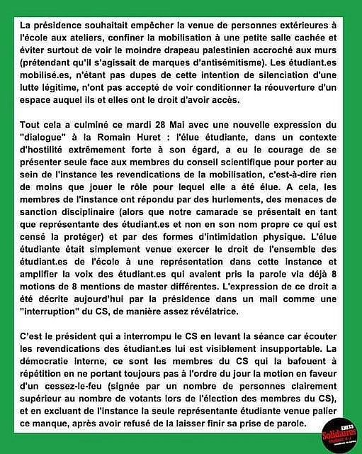 Solidaires etudiant.e.s EHESS tweet media